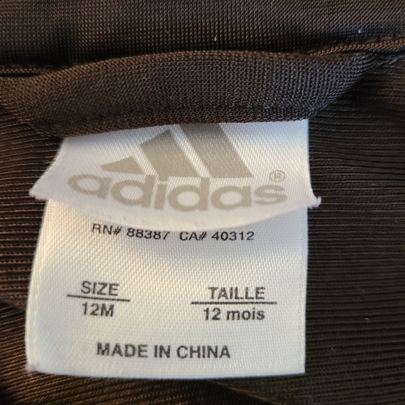 Adidas athletic dark brown zip up sweater - Picture 3 of 4